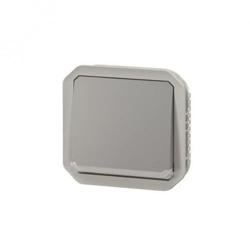 Interrupteur ou va-et-vient témoin 10AX 250V Plexo composable gris Legrand Réf. 069512L
