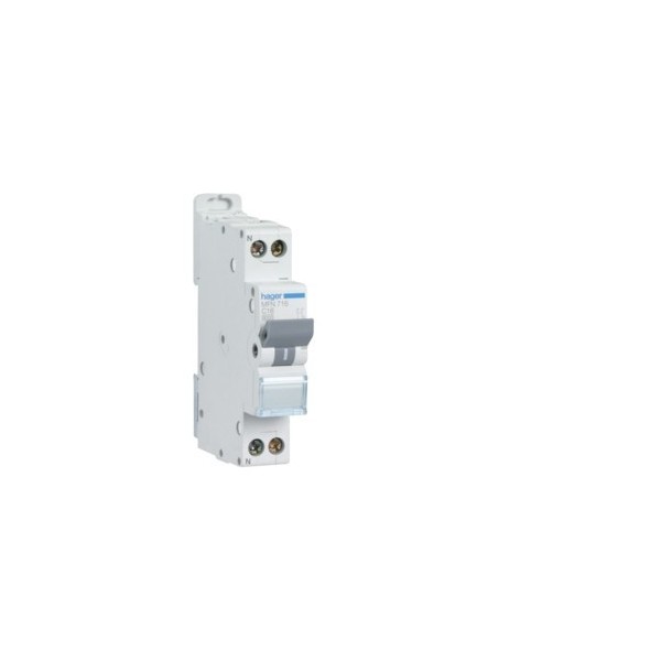 Disjoncteur 32A 1P+N 3kA Courbe C connexion automatique SanVis 1 module Hager Réf. MFS732