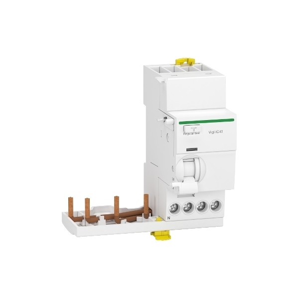 Bloc additionnel Vigi pour interrupteur différentiel FI Clario iC40 3P+N 40A 300mA Type A Schneider Réf. A9Y81740