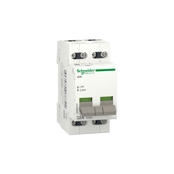 iSW Interrupteur de commande Acti9 4P 32A 415VCA Schneider Réf. A9S60432