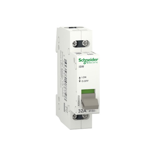 iSW Interrupteur de commande Acti9 2P 32A 415VCA Schneider Réf. A9S60232