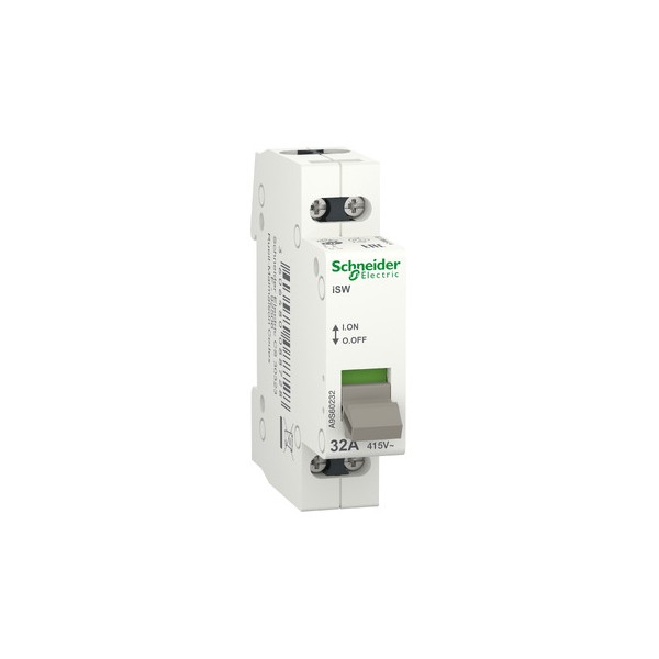 iSW Interrupteur de commande Acti9 2P 32A 415VCA Schneider Réf. A9S60232